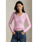 Polo Ralph Lauren Jersey Cable Knit rosa