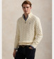 Polo Ralph Lauren Maglione in cotone lavorato a maglia beige