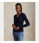 Polo Ralph Lauren Marineblauer Pullover aus Wolle und Kaschmir