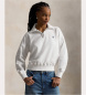 Polo Ralph Lauren Felpa leggera con zip bianca