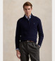 Polo Ralph Lauren Fleecepullover med kort dragkedja i marinbl frg