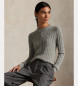 Polo Ralph Lauren Grey knotted jumper