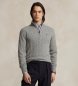 Polo Ralph Lauren Grey knitted pullover with grey zip
