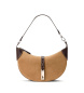 Polo Ralph Lauren Mini sac à bandoulière Shoulder Polo ID en daim marron clair