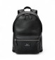 Polo Ralph Lauren Mochila em pele preta granulada