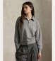 Polo Ralph Lauren Graues Sweatshirt mit Reiverschluss