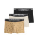 Polo Ralph Lauren Frpackning med 3 klassiska boxershorts i bomull brun, beige, svart