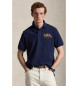 Polo Ralph Lauren Modra polo majica Classic Fit Triple Pony