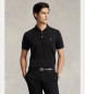 Polo Ralph Lauren Custom Slim Fit polotröja i mjuk bomull svart