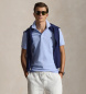 Polo Ralph Lauren Lyseblå Custom Slim Fit poloshirt i elastisk piqué
