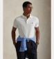Polo Ralph Lauren Stretch-Piqu-Poloshirt Custom Slim Fit wei