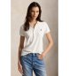 Polo Ralph Lauren Hvid polo i slim fit-pasform med stretch