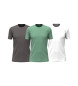 Polo Ralph Lauren Set de 3 camisetas de cuello redondo gris, verde, blanco