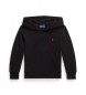 Polo Ralph Lauren Felpa con cappuccio in pile nero