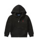 Polo Ralph Lauren Zwart fleece sweatshirt met capuchon