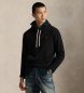 Polo Ralph Lauren Black Hooded Fleece Sweatshirt