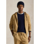 Polo Ralph Lauren Camisola de malha dupla com fecho de correr bege