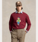 Polo Ralph Lauren Seasonal Bear Sweatshirt maroon