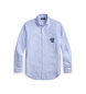 Polo Ralph Lauren Wimbledon Leinenhemd Classic Fit blau