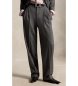 Polo Ralph Lauren Graue Bacall-Hose aus Wollgemisch