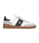 Polo Ralph Lauren Chaussures en cuir Heritage Area blanc, gris