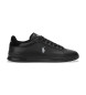 Polo Ralph Lauren Heritage Court II Leder Turnschuhe schwarz