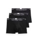 Polo Ralph Lauren Set van 3 zwarte stretch katoenen boxershorts