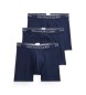 Polo Ralph Lauren Set 3 bóxers de algodón marino