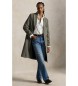 Polo Ralph Lauren Manteau en mélange de laine à chevrons gris