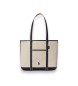 Polo Ralph Lauren Beige cotton canvas shopper tote bag