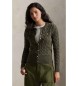 Polo Ralph Lauren Cardigan en coton à torsades vert