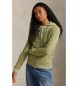 Polo Ralph Lauren Sweat à capuche en maille torsadée verte