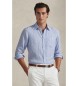 Polo Ralph Lauren Linnetr�ja med bl� r�nder och passform