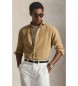 Polo Ralph Lauren Camisa Custom Fit de lino flameado beige