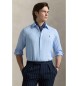 Polo Ralph Lauren Camisa de lino Custom Fit azul