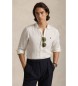Polo Ralph Lauren Camicia in lino slim fit color bianco sporco
