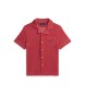 Polo Ralph Lauren Rood badstof T-shirt met korte mouwen