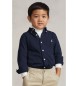 Polo Ralph Lauren Camicia in piqué di cotone ultraleggero blu marino