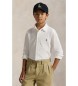 Polo Ralph Lauren Camisa de piqué de algodón ultraligero blanco