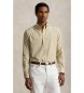 Polo Ralph Lauren Koszula z popeliny w paski Custom Fit be?owa