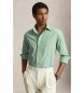 Polo Ralph Lauren Koszula z popeliny w paski Custom Fit zielona