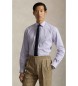 Polo Ralph Lauren Camisa de popelina Custom Fit con rayas lila