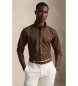 Polo Ralph Lauren Custom Fit skjorte i brun stretchpoplin