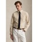 Polo Ralph Lauren Popeline en stretch Custom Fit overhemd beige