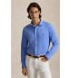 Polo Ralph Lauren Camicia in maglia blu con colletto italiano