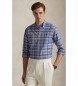 Polo Ralph Lauren Camicia Oxford a quadri blu su misura
