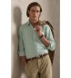Polo Ralph Lauren Camisa oxford de rayas Custom Fit verde