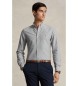 Polo Ralph Lauren Camisa Oxford de corte justo cinzenta
