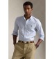 Polo Ralph Lauren Camisa oxford de corte justo azul