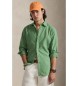 Polo Ralph Lauren Camicia Oxford tinta in capo verde